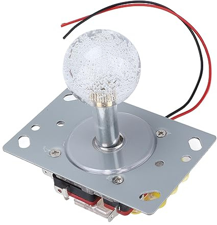 Fdit Joystick -Kit, Empfindliche Reaktion Mehrerer Farbbeleuchtung Game Controller Stick mit Starken Federn für Arcades Fighting Claw Machine
