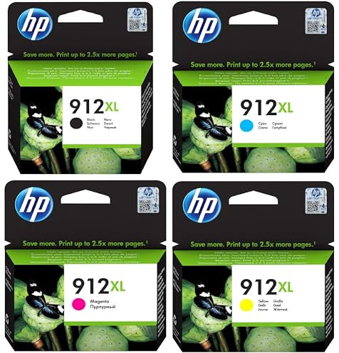 IC-Office Bundle für HP 912XL Black, Cyan, Magenta, Yellow + Kugelschreiber