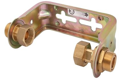 JS Wasserzähler-Bügel 3/4 x 1/2 Zoll, für Einstrahlzähler mit Baulänge 80 mm, nicht verstellbar, verzinkt