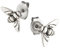 Ohrstecker Ohrringe Biene Silber 925 Sterling als Ohrschmuck mit kleiner Schmuckbox - 7K - Schmuck Geschenke für Damen, Mädchen, Jungen, Kinder und Herren