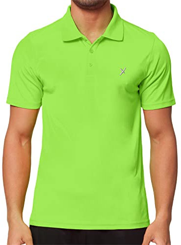 CFLEX Herren Sport Shirt Fitness Polo-Shirt Sportswear Collection - Electric Green XL