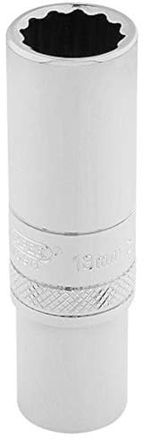 Draper 32822 Metric 3/8-Inch Square Drive Hi-Torq 12-Point Deep 12 mm Socket