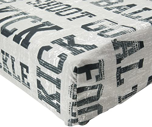 Bedlam - Football - Childrens Fitted Sheet | Single Bed Size | Grey & Yellow Bedding