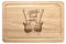Lang Live Rock'n'Roll E-Gitarre Rechteckig Holz Schneidebrett
