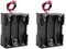 HALJIA Batterie-Halterung, 9 V, AA, 6 x 1,5 V, Plastik, mit Draht-Anschlüssen, 2 Stück