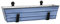 ACHLA DESIGNS C-08NB-WM Blumenkasten mit Klammern, Blumenmotiv, Blau