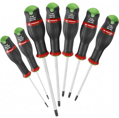 FACOM Jeu de 7 Tournevis Protwist Torx Plus - Composé de 7 Tamper Torx - ATXRP.J7PB