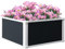 Outsunny 96L Raised Garden Bed, Weather-resistant PP Planter Box Containers for Outdoor Patio Plant Flower Vegetable, 60 x 60 x 30 cm