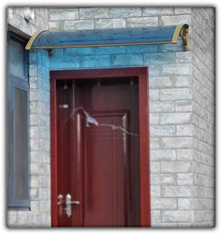 BGSFF Auvent de fenêtre d'auvent de Porte, couverture de Neige translucide de pluie, panneau Anti-Smash extérieur en Polycarbonate, abri de sécurité Pour Patio, évolutif, 7 Tailles (coul