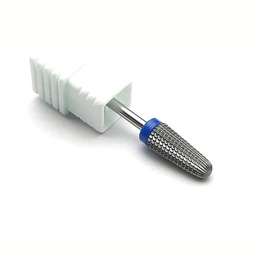 Natury Nails Fresa 5 en 1 de Carburo de Tungsteno Rotativa para Torno de uñas. Manicura Rusa, Pedicura, Esmaltes, Uñas Acrílicas y Uñas de Gel. Broca Azul (Grano Medio)