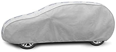 Autoabdeckung Wasserfest & Extrastark kompatibel mit Kia Ceed II Kombi (12-18) Atmungsaktive Autoplane Abdeckplane Grau