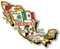 Mexico Jumbo Country Map Magnet by Classic Magnets, 3D Rubber Vintage-Style Collectible Souvenirs and Gifts Made in The USA