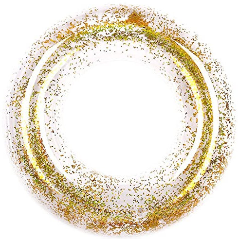Leling piscine taille adulte – Tubes intérieurs pour piscine avec confettis pailletés, anneaux gonflables à paillettes, piscine gonflables pour piscine, plage, lac