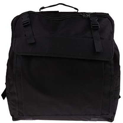Leeadwaey Akkordeon-Tasche Rucksack 96 Bass, Dicke Poly-Polsterung, Verstellbare Schultergurte, Mit Taschen, Unisex, Schwarz, Weich