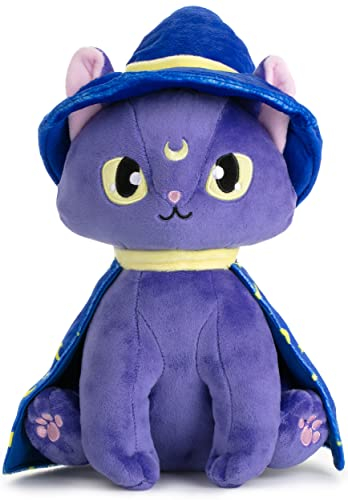 corimori Selena die magische Katze | 30cm Stofftier, Plüschtier, Katzen-Kuscheltier, lila blau gelb