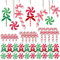 35PCS Candy Cane Christmas Tree Decorations Red and Green Candy Christmas Tree Hanging Ornaments, 3 Styles Plastic Candy CaneThemed Christmas Tree Ornaments for Xmas Party Christmas Home Decoration