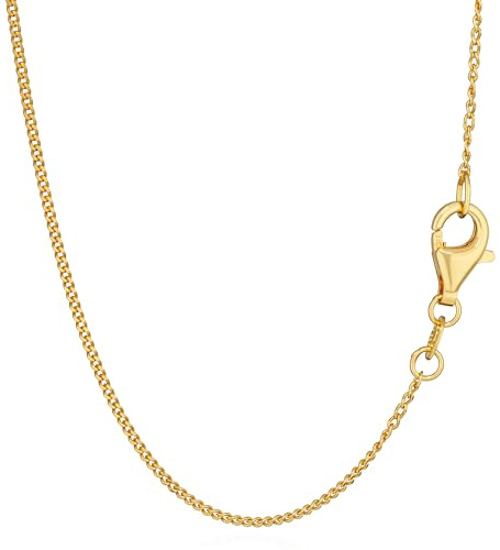 NKlaus Diamantglanz in Gold: 925 Silber Gelbgold vergoldete, diamantierte Panzerketten, 42cm, 45cm, 50cm, 1,0mm Breite – Elegante Brillanz für jeden Anlass