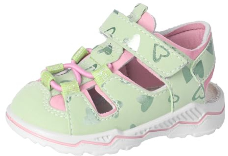 RICOSTA Mädchen Sandalen Gery, Kinder Lauflernschuhe, Weite: Mittel, Outdoorsandalen, Halbschuhe, Klettverschluss, Sommerschuhe, Avocado (511), 24 EU