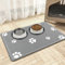 Mavicen Absorbent Pet Feeding Placemats, 40 * 60cm Dog Food and Water Bowl Mat for Messy Drinkers, Non Slip Rubber Backing, Dog Water Dispenser Drying Mat, Light Gray