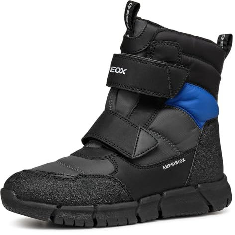 Geox J Flexyper Boy B Abx, Stivaletti Bambini e ragazzi, Dk Grey Royal, 32 EU