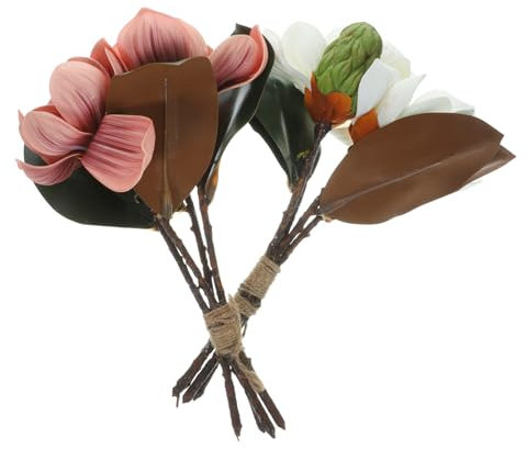 PRETYZOOM 2pcs Delicate Artificial Arrangement for Home Decoration Wedding Bouquets and Event Centerpieces Design No Maintenance Required