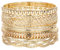 Yolev 7 Stück Armreif Gold Damen Stapelbar Dick Boho Stapelbar Indische Armreifen Set Indische Damen Schmuckset Afrikanische Hochzeit Vintage Indischer Schmuck Set