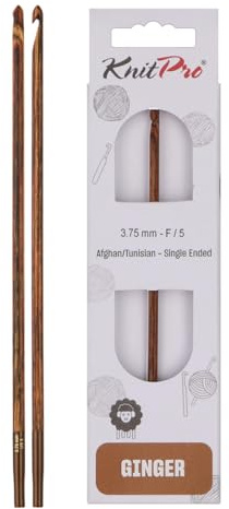 KnitPro Ginger Afghan/Tunisian Crochet Hook | 3.75mm
