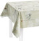 LILENO HOME Tischdecke abwaschbar als Meterware 200x140cm (Schnittkante) in Grafikblume grün Motiv - Wachstuchtischdecke wasserabweisend ideal als Tischtuch o. Tischläufer für Bierzeltgarnitur