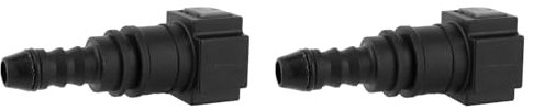 EVGATSAUTO Quick Release Fuel Line Coupler, 2 PCS Car Gas Fuel Inline Line Hose Pipe Tube Quick Release Coupler Connector Kit