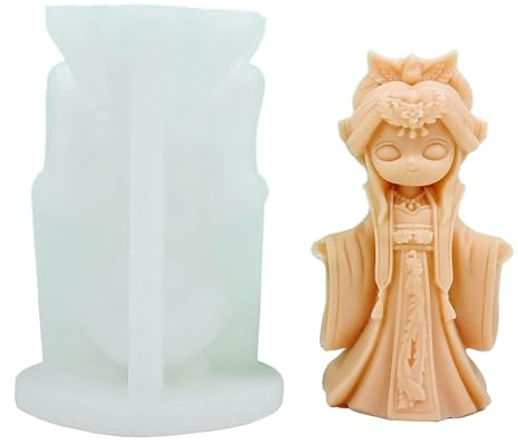 Pitadue 3D-Silikonform für alte Puppen, Silikonharz, Gießform, Wachsformen, Dekoration