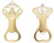 2 Stück Kronen-Flaschenöffner, Goldene Kronen-Flaschenöffner, Lustiger Flaschenöffner, Kreativer Bierflaschenöffner, Tragbarer Flaschenöffner, Party-Flaschenöffner