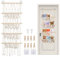 Qivine 4 Lagen Kuscheltier Aufbewahrung Hängend, Bohemian Stofftier Aufbewahrung für Plüschtier, 38cm Makramee Regal für Kinderzimmer, Wohnzimmer, Schlafzimmer