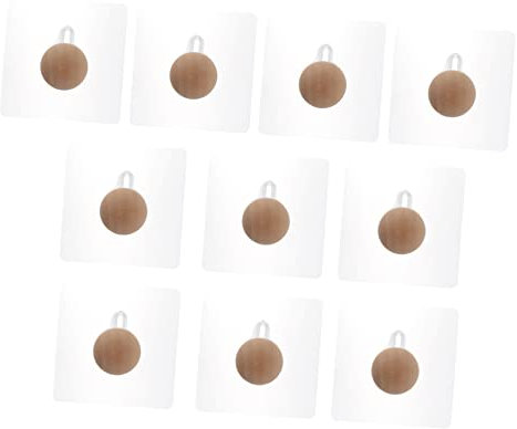 UKCOCO 30piezas Ganchos Adhesivos Para Paredes y Puertas Soporta Sombreros y Bolsos Instalación Decoración Moderna Para Baños y Salones