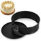 Zocipro Springform 20 cm Rund, 8 zoll Kuchenform Backform mit Antihaftbeschichtung, Kuchenbackformen mit Flachboden für Kuchen Backen, Schwarz