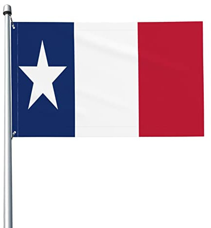 Fahne Texas-Dodson-Flagge Gartenflagge Waschbar Flag Wasserdicht Gartenfahne Für Außen Dekoration Partys 150X90Cm