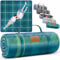 KESSER® Picknickdecke Campingdecke 200x200cm Stranddecke mit wasserdichter Unterseite dreilagig | Bequeme Picknick Decke mit Tragegriff für Strand & Camping | große Outdoor Decke faltbar & waschbar