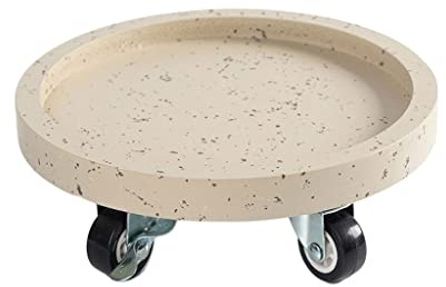 CWCQGH Support à Plantes à roulettes pour Pot de Fleurs d'intérieur, bac à Eau pour Pot de Fleurs, Support pour Plantes d'extérieur, 18 cm,D-40Cm
