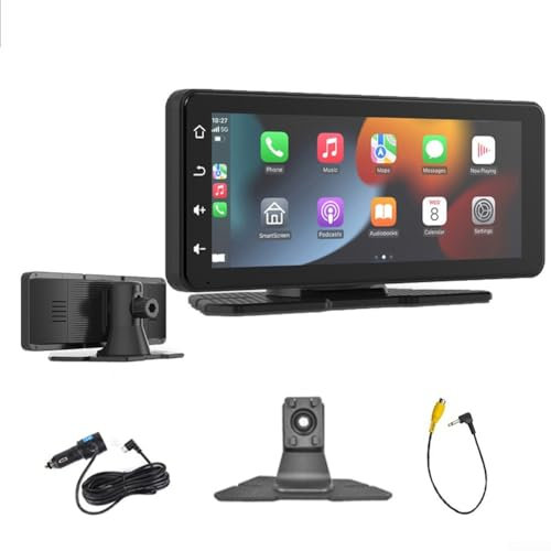 Reproductor MP5 para coche de 6 y 86 pulgadas, modelo inalámbrico con pantalla táctil y conectividad WiFi de doble banda ()