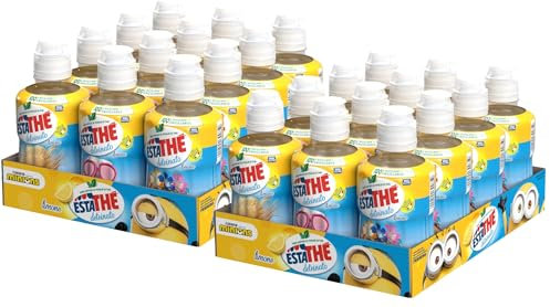 The Deteinato per estathe a LIMONE con Infuso di Foglie di The Nero 250ml [MAXI BOX con 24 Bottiglie]