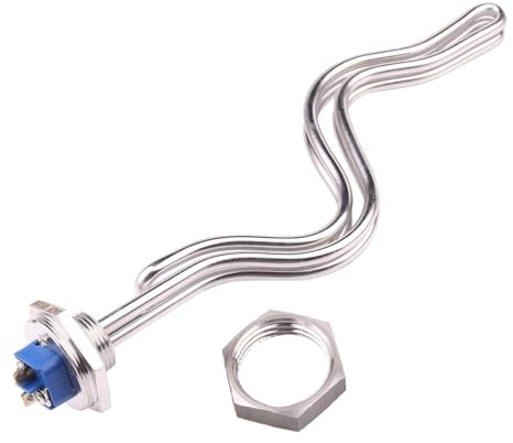 Water Heater 240v 1NPT Screw-in Type Immersion Heater Folded Ripple Heating Element With SUS Cover 4.5kw/5.5kw/6.5kw(Set,5.5KW)