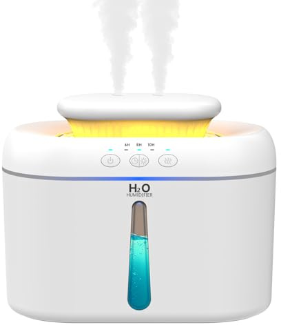 Humidificador, 2L Humidificador de Aire, 20 dB Humificador de Vapor Frío