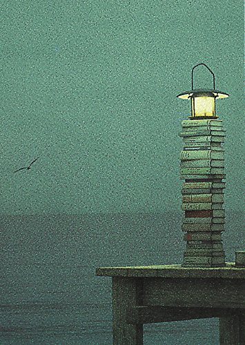 Inkognito Postkarte A6 • 2858 ''Leuchtturm, möglicherweise Künstler: Quint Buchholz • Fantastik