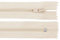 Schnoschi 10 Stück 30 cm Langer Spiralreißverschluss, Nicht teilbar, Creme, 3mm Laufschiene Reißverschluss