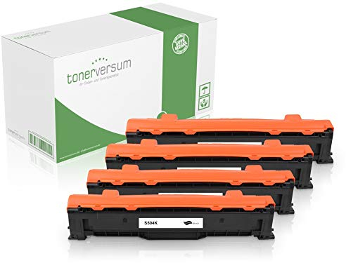 4 Toner kompatibel mit Samsung CLT-K504S Schwarz für CLP-415n CLP-415nw CLX-4195fn CLX-4195fw CLX-4195n Xpress C1810w C1860 C1860fw Druckerpatronen Black CLT-504S