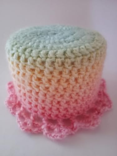 Klohut rosa gelb Pastell Töne, Klohüte Klopapierhut Klopapierhüte Toilettenpapierhut Toilettenpapierhüte