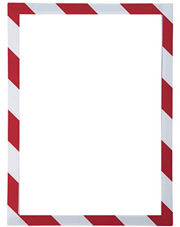 Exacompta 39206E Magnet-Schild DIN A4 mit rot-weißer Rahmen ideal als Sicherheitsschild Hinweisschild