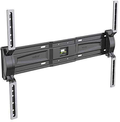 Meliconi SlimStyle Plus 600ST, ultraflache, neigbare Wandhalterung für Flachbildfernseher von 50 bis 82, vertikal verstellbar, VESA 300-400-600. Farbe schwarz