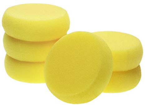 Penta Angel Round Sponges 6pcs 3inch Yellow Painting Sponges Synthetic Artist Sponge Watercolors Sponge for Art & Craft Pottery Clay Cleaning Ceramics Wall