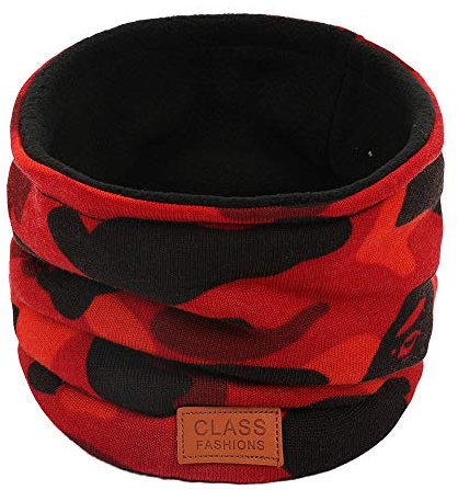 Amorar Unisex Halswärmer Warme Gesichtsmaske Schal Hals Sport Winddicht Schal Fleece Halstuch Bandana Chief Snowboard Radfahren Motorrad Ski Wandern Schlauchschal für Herbst Winter Outdoor