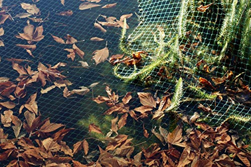 Teichnetz Laubschutznetz 4 x 10 m + 50 Befestigungsanker auch nutzbar als Reihernetz Silonetz Laubnetz Vogelschutznetz Blätter Schutz Garten-teich Gewässer See Becken